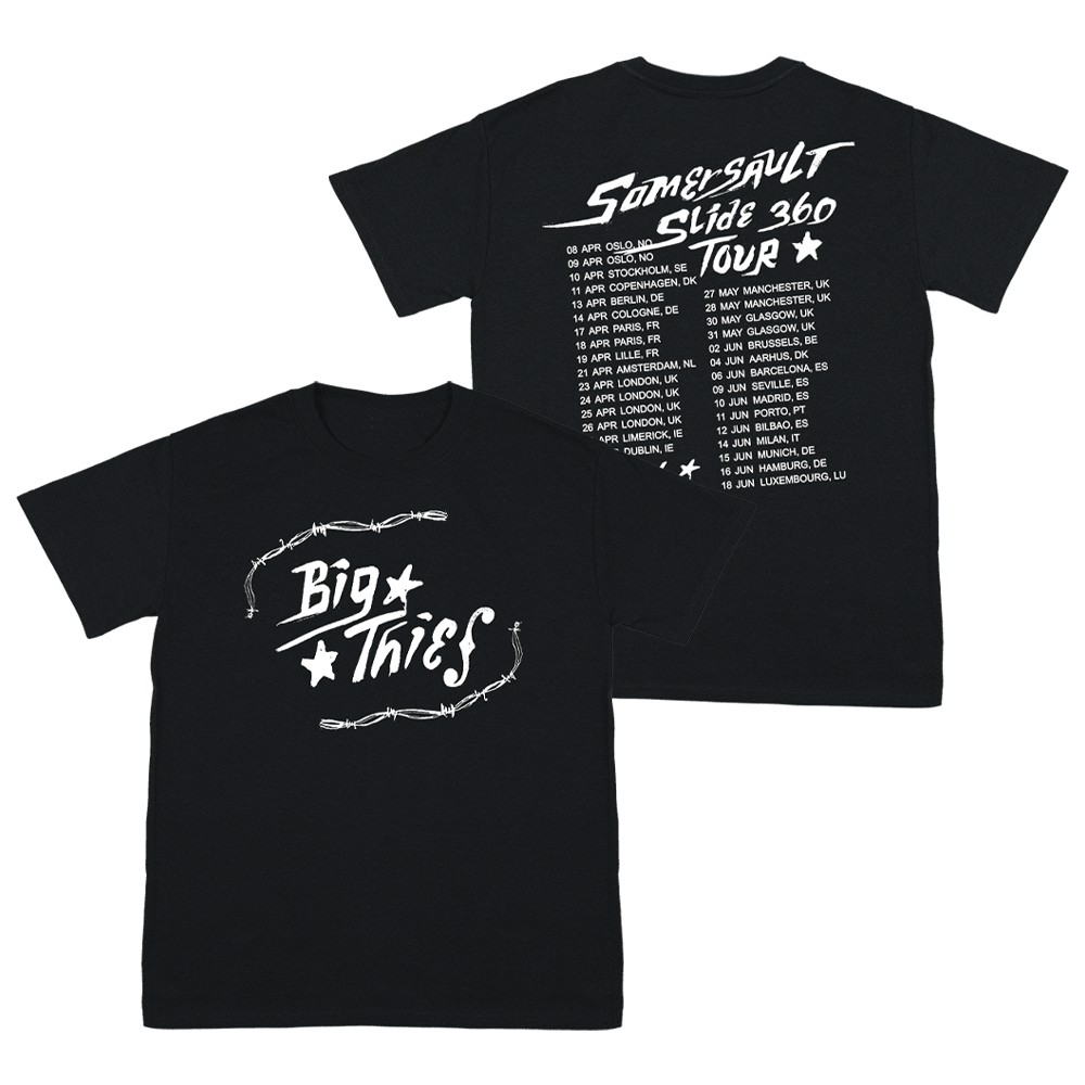 BLACK BARBED WIRE TOUR TEE