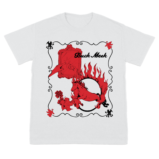 Buck Meek FIRE HORSE White T Shirt